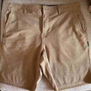 Tan O'Neill Polyester Shorts, Men's 34